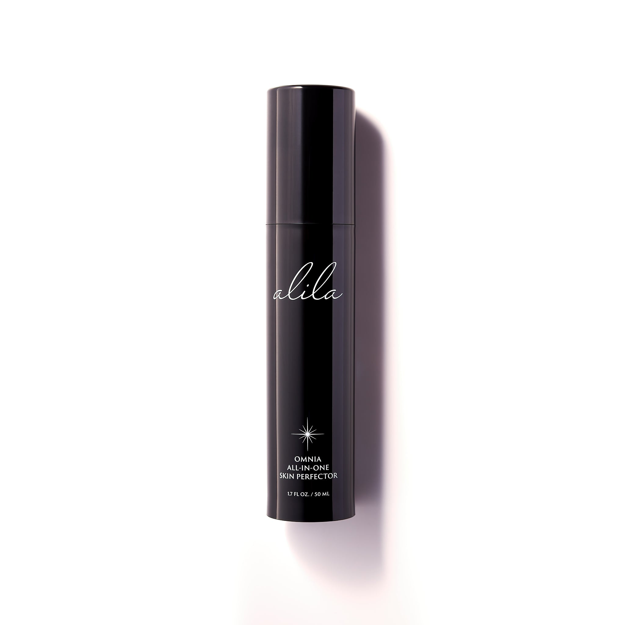 alila beauty omnia all-in-one skin perfector bottle front moisturizer primer bronzer skincare beauty flawless hybrid